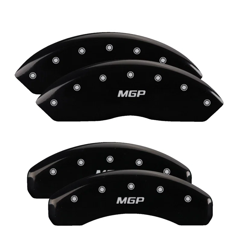 10248SMGPBK – MGP CALIPER Caliper Cover, Set Of 4 MGP Logo Powder Coated Black Aluminum